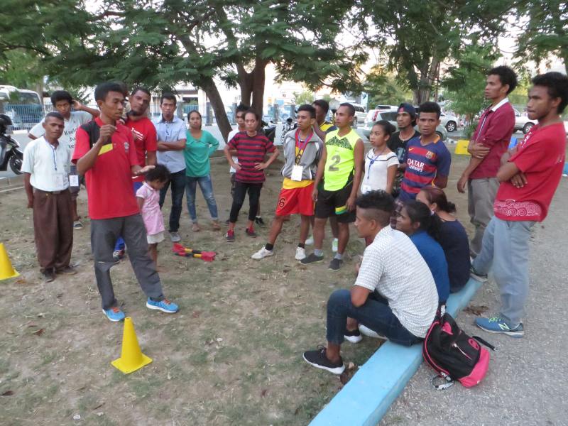 Day 3 - Kids Athletics practice with the Timor-Leste Athletics Federation
