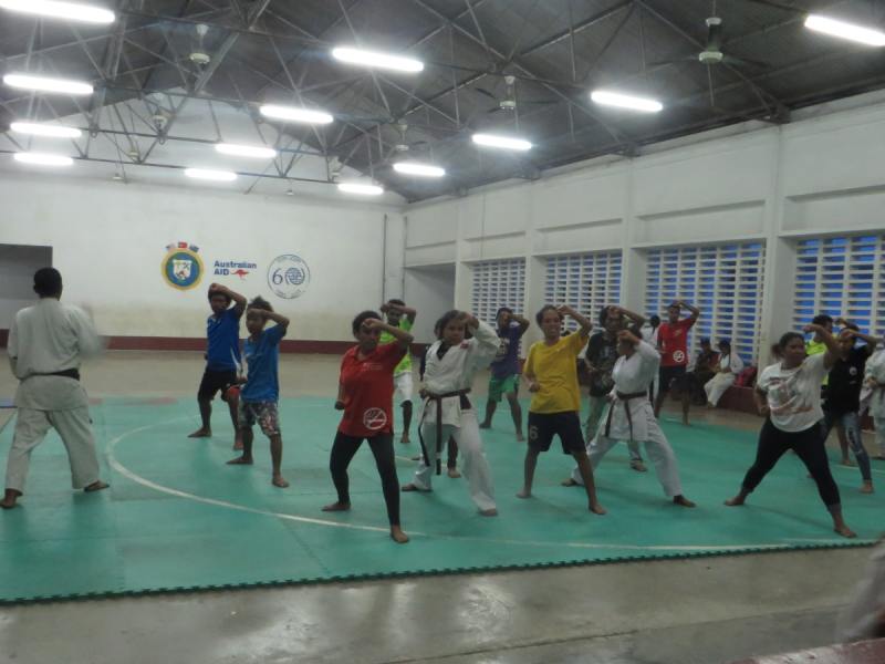 Day 5 - Karate practice with the Timor-Leste Karate Federation